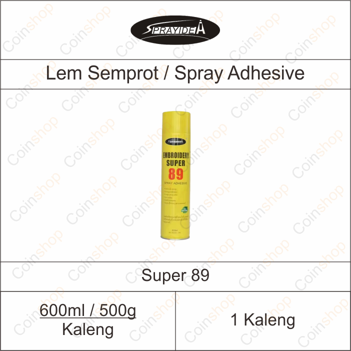 

Spray Adhesive Super 89 Lem Semprot 600ml Per Kaleng