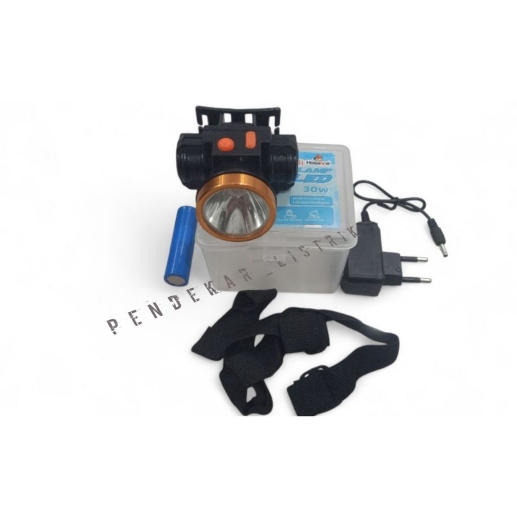 Senter Kepala Hosanna 30 watt Baterai Lepas