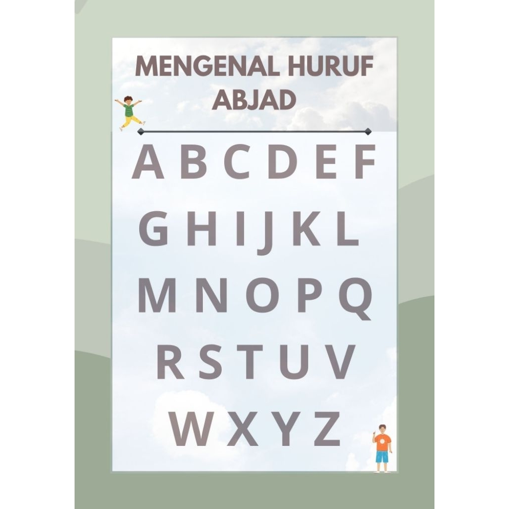 poster huruf abjad