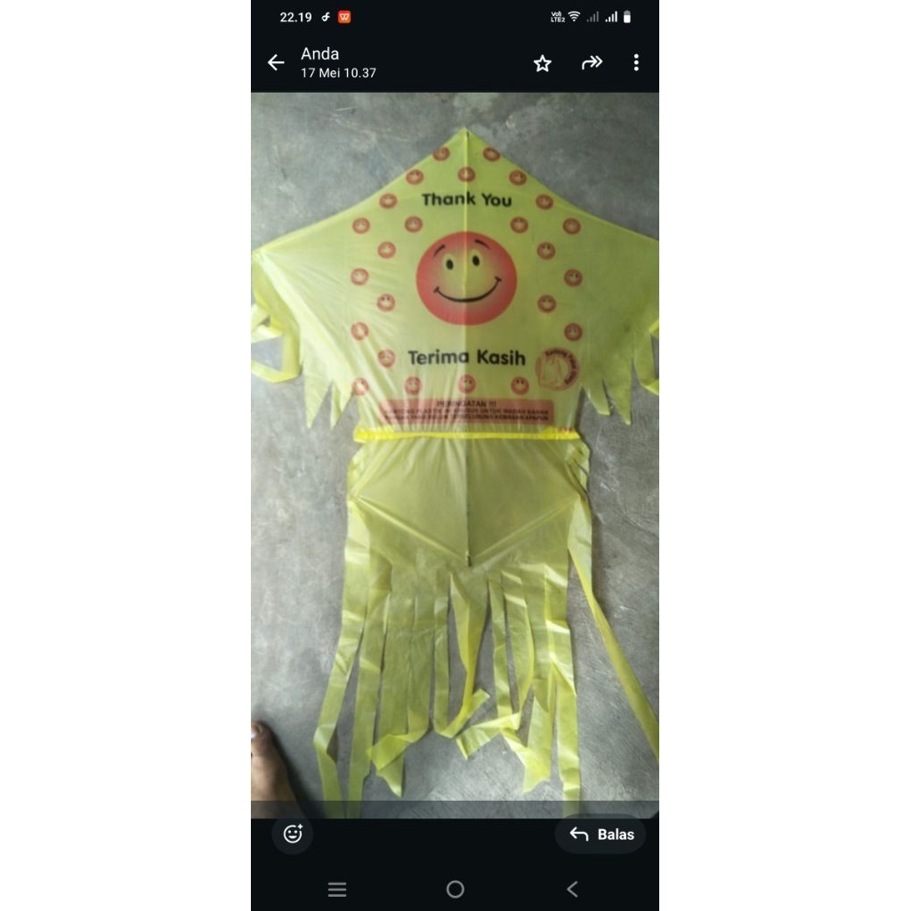 LAYANG LAYANG PLASTIK ATAU KELAYANGAN KHAS BANJARMASIN MURAH MERIAH