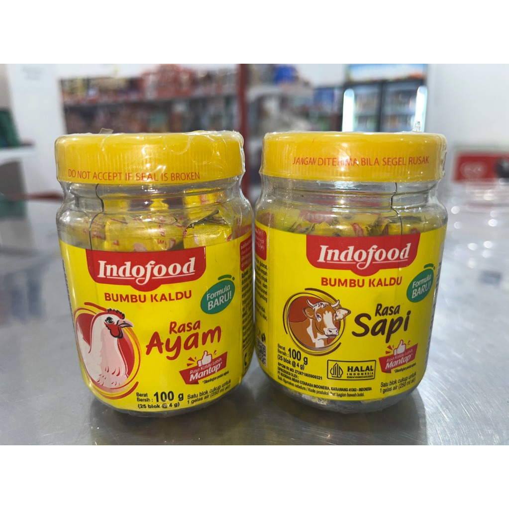 

Indofood Bumbu Kaldu Ayam Chicken - Beef Sapi Cube Blok 100 gr