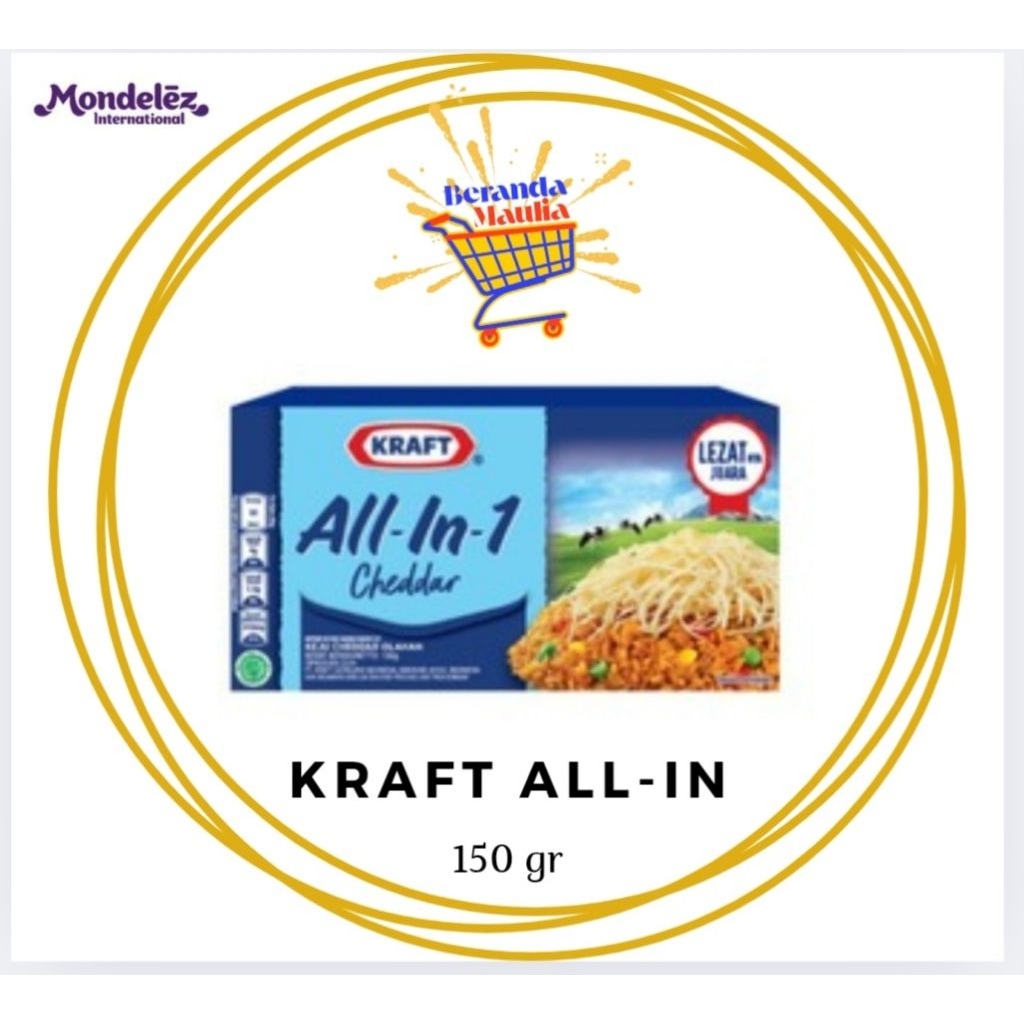

Kraft Keju All in one kemasan 150gr