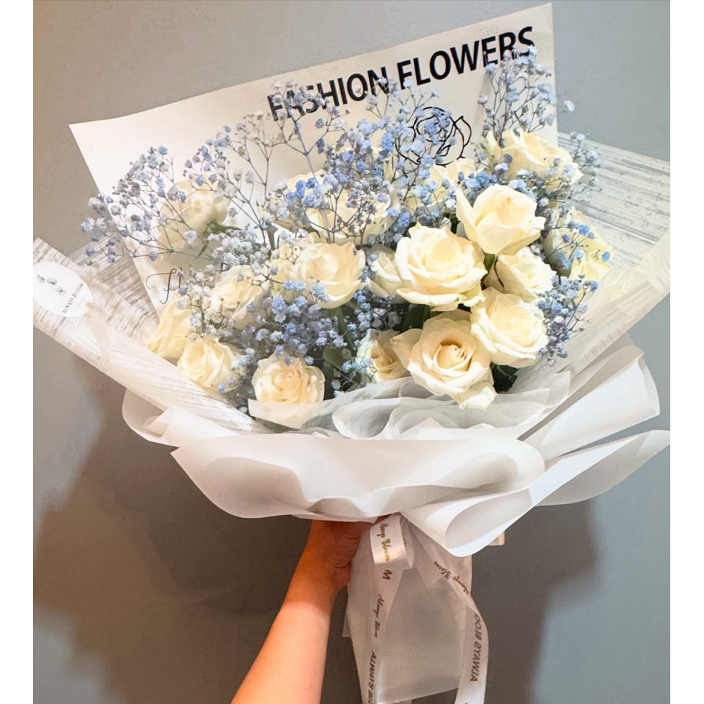 Buket Bunga Wisuda Kado Hadiah Flower Bouquet Valentine Ulang Tahun Anniversary Pembukaan Toko Murah