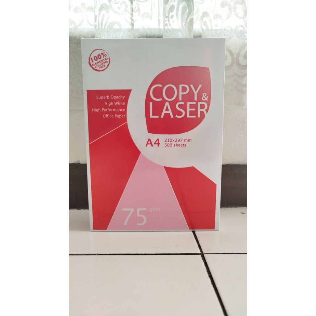 

Kertas HVS A4 1 rim merk Copy & Laser