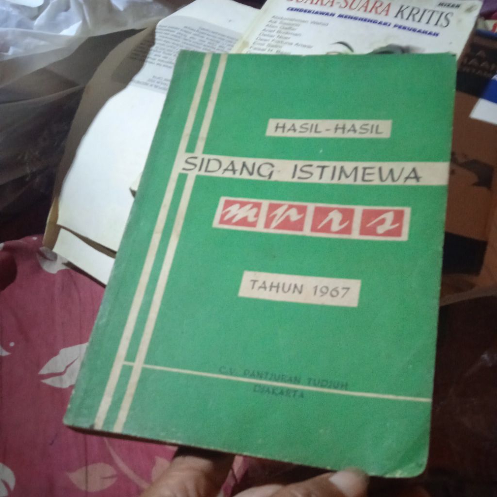 buku Hasil - hasil Sidang Istimewa MPRS, buku jadul Edjaan lama tahun 1967