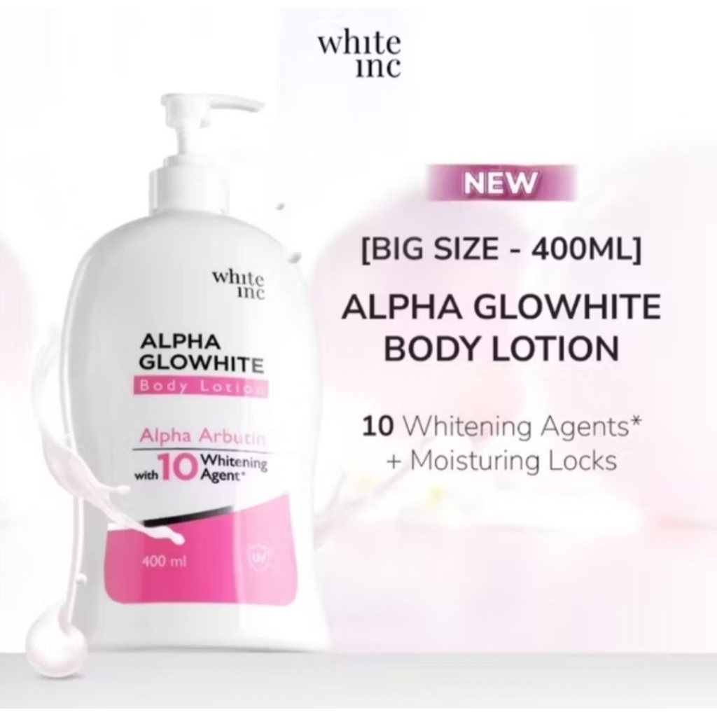 White INC Alpha Glow White Body Lotion Whitening & Moisturizing 400ml