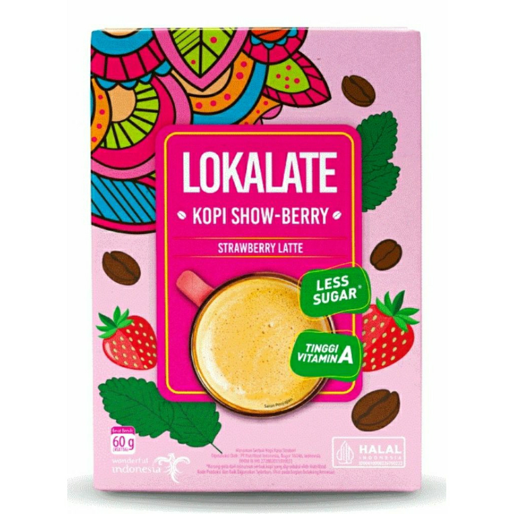 

Lokalate Kopi Show Berry strawberry latte isi 4 x 15gr