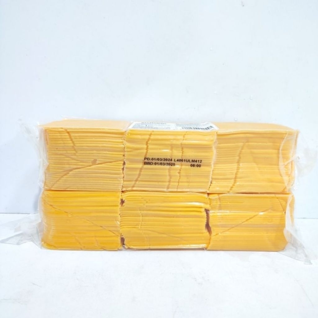 

Burger Cheese Slice 1Kg / Keju Slice Burger / Red Cheddar