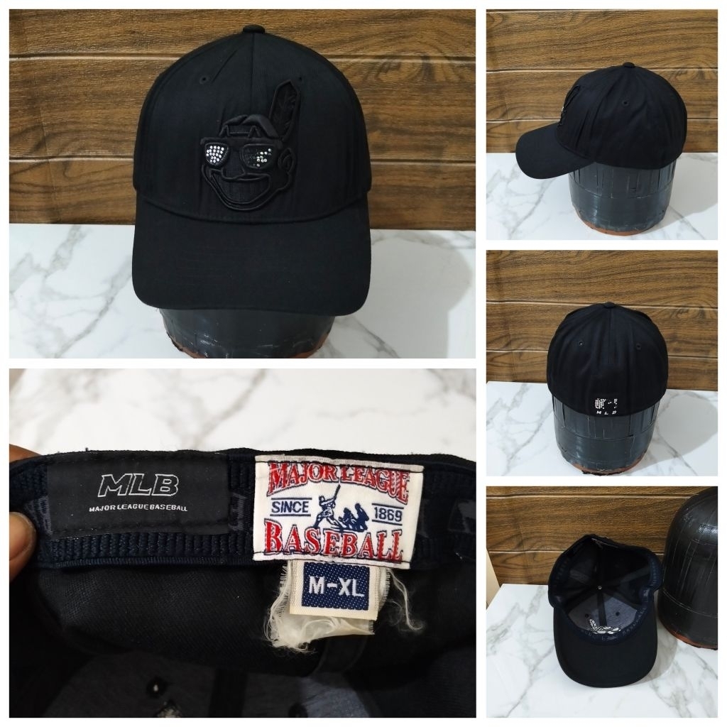 Topi Second MLB INDIAN