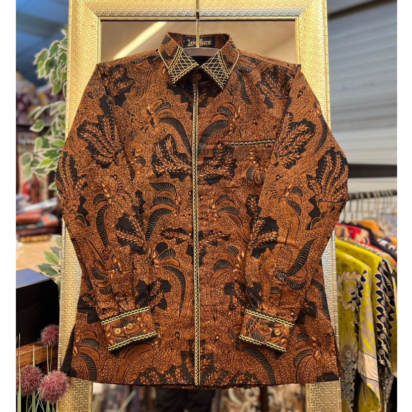 Lano Batik Tulis Klasik Bahan Katun | Kemeja Batik Pria Lengan Panjang | TLS
