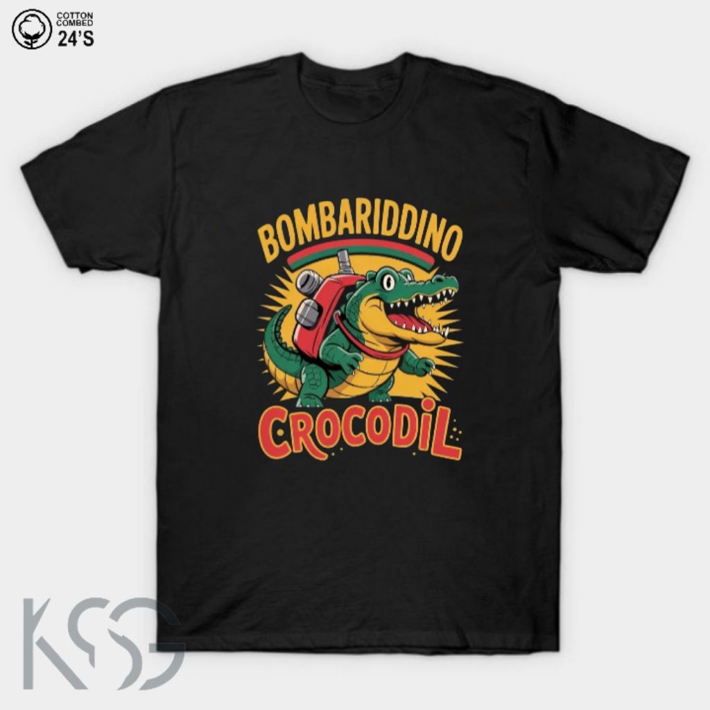 Fashion anak kaos bombariddino crocodil kaos anak lengan pendek motif anomali baju kaos motif anomal