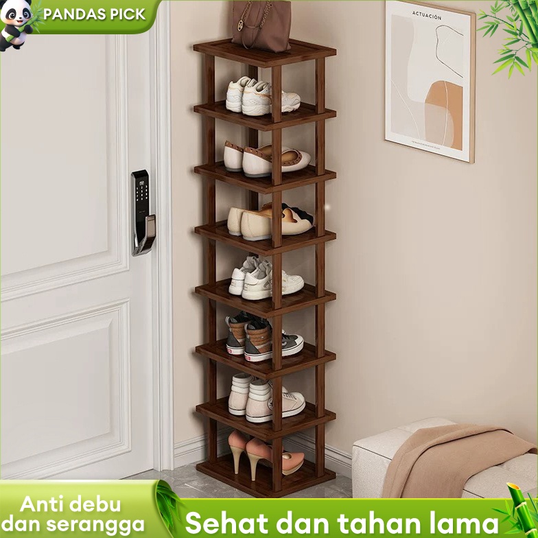 KODE Y16H Rak Sepatu Kayu Rak Kayu Susun Rak Sepatu Kecil Rak Sepatu Murah Sepatu Minimalis Serbagun
