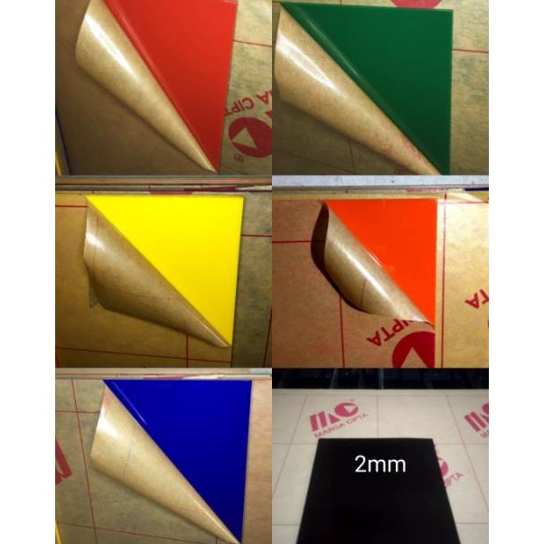 

KODE A6N Acrylic akrilik lembaran warna solid ukuran 92x45cm