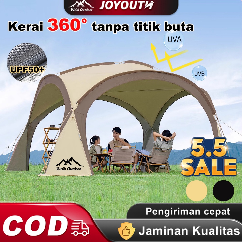KODE T22E JOY Tenda Dome Camping 81 orang Tenda Dome Otomatis Anti Air  UV Tenda Kanopi Besar Outdoo