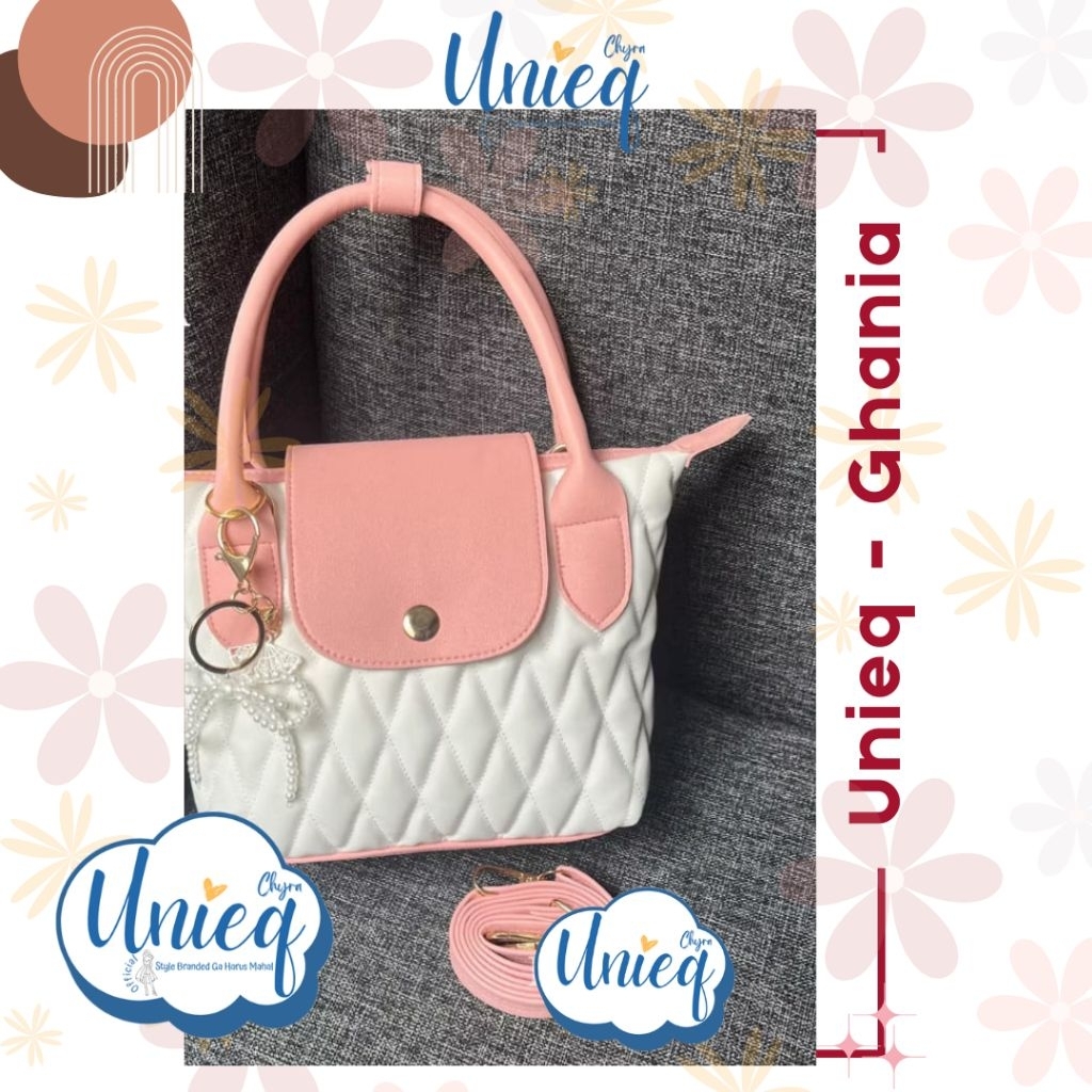 Unieq - [ Ghania Bag ] Tas Handbag Selempang Bahu Wanita Termurah