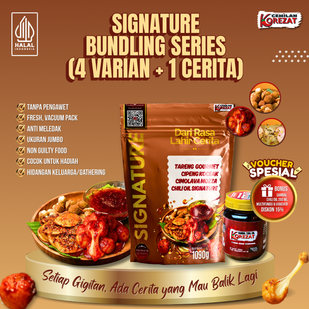 

Spesial Bundling Signature | Cimolava Mozzarela + Cipak Koceak + Tareng Gourmet