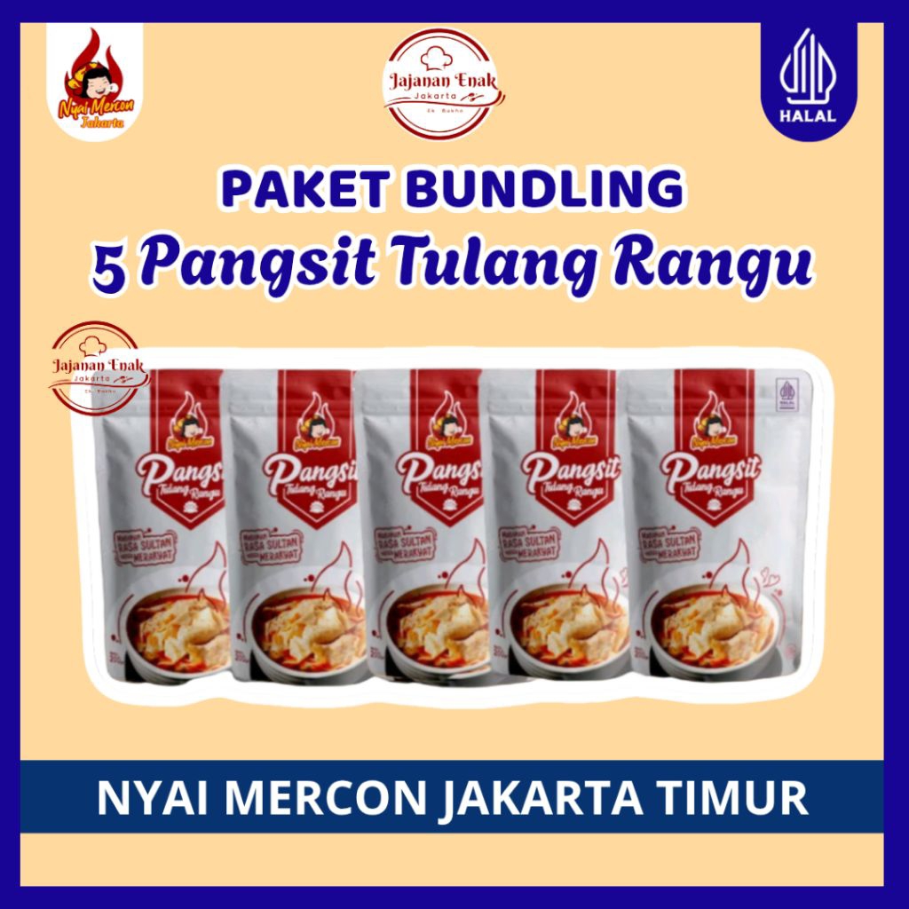 

NYAI MERCON - PAKET BUNDLING 5 PANGSIT TULANG RANGU