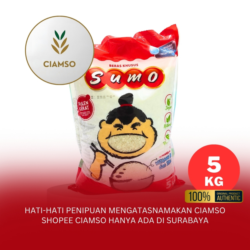 

Beras Premium Sumo Merah 5kg - Punel dan Pulen