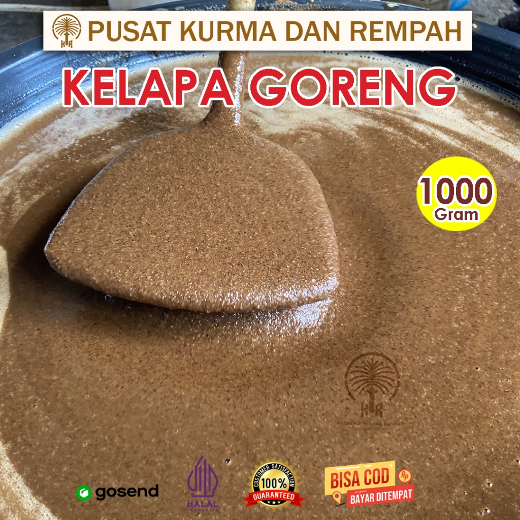 

Kelapa Goreng / Sangrai (minyak Sawit) 1000gr / 500 gr / 250 gr – Siap Pakai, Gurih & Harum