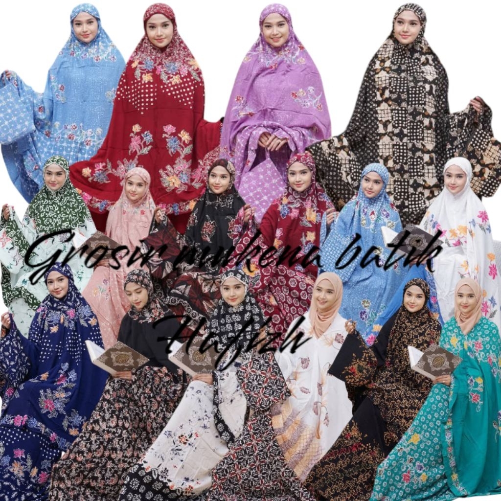 GROSIR MUKENA JUMBO BATIK HAFIZH PEKALONGAN