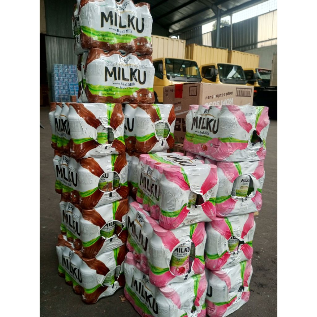 

MILKU 1 pak isi 12 btl 200 ml