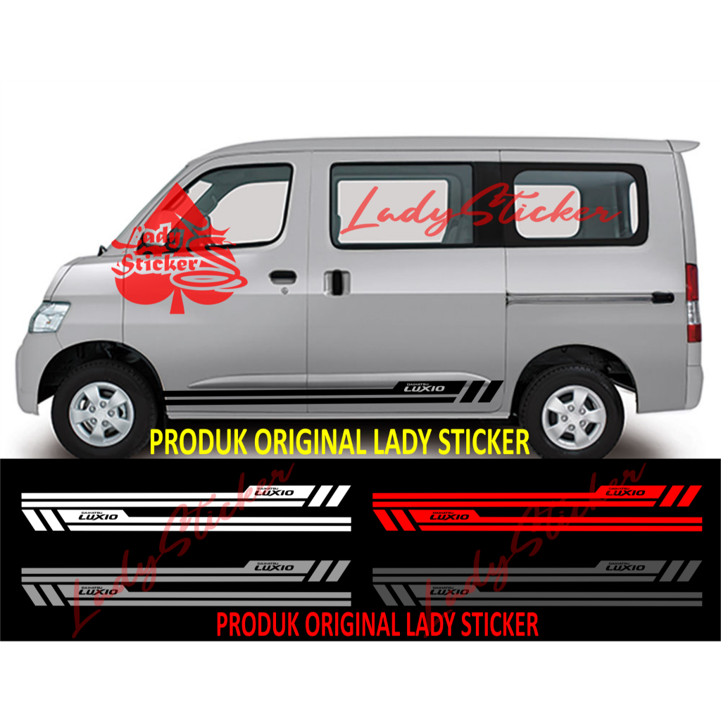 Cutting sticker mobil luxio sticker stiker mobil daihatsu luxio