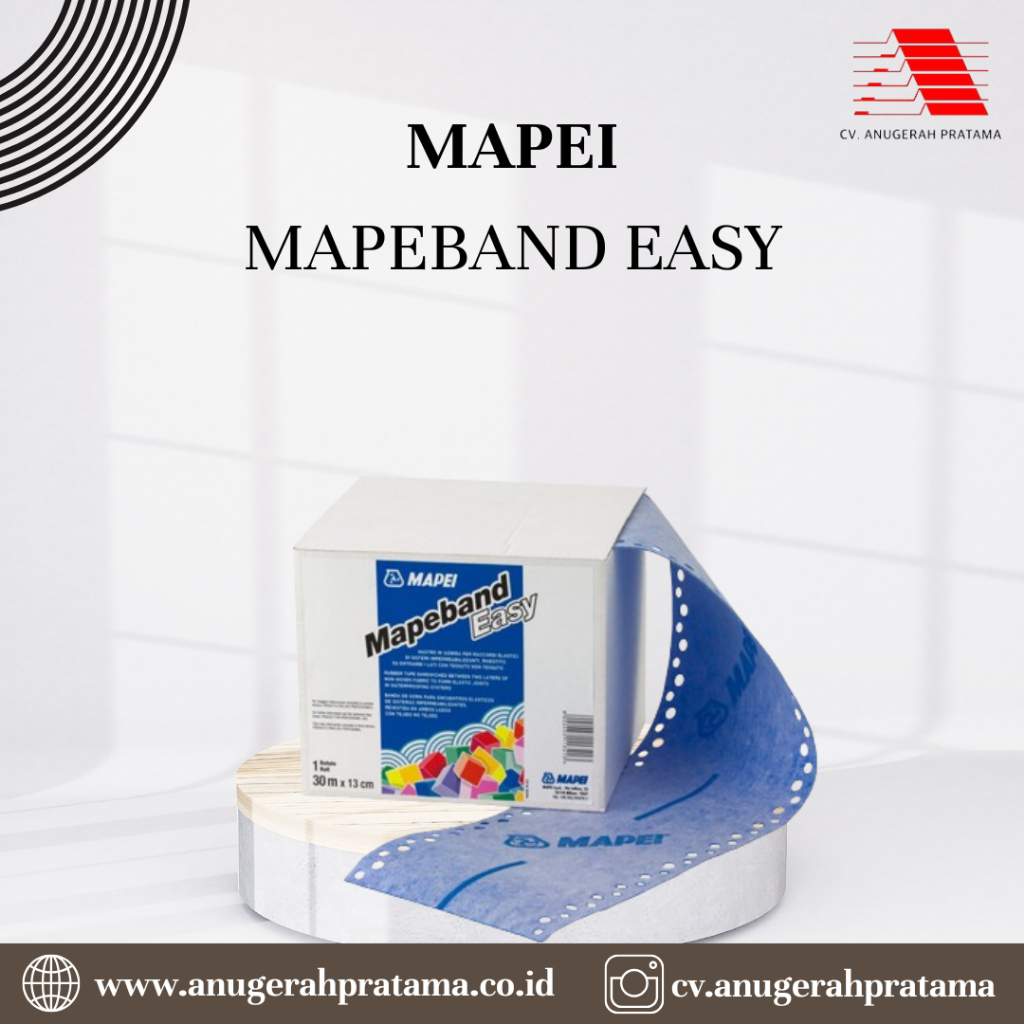 Mapei mapeband easy. 10mtr utk Waterproofing sudut dengan Mapelastic