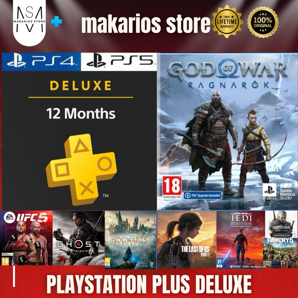 Playstation Plus Deluxe PS Plus PS 4 PS 5 (1 month)