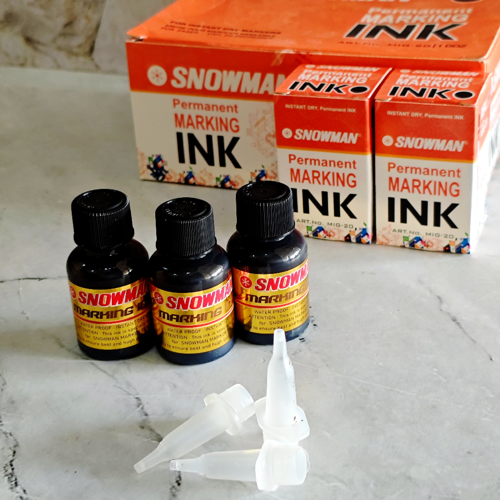 

SATUAN ( 1 BIJI ) Refill Isi Ulang Tinta Spidol Permanen Snowman