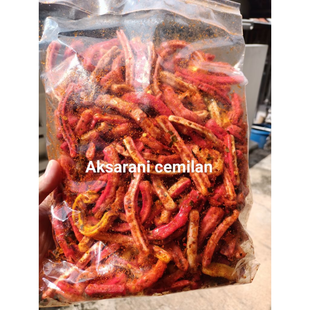 

kerupuk seblak beton/jaat rasa pedas daun jeruk isi 500gram