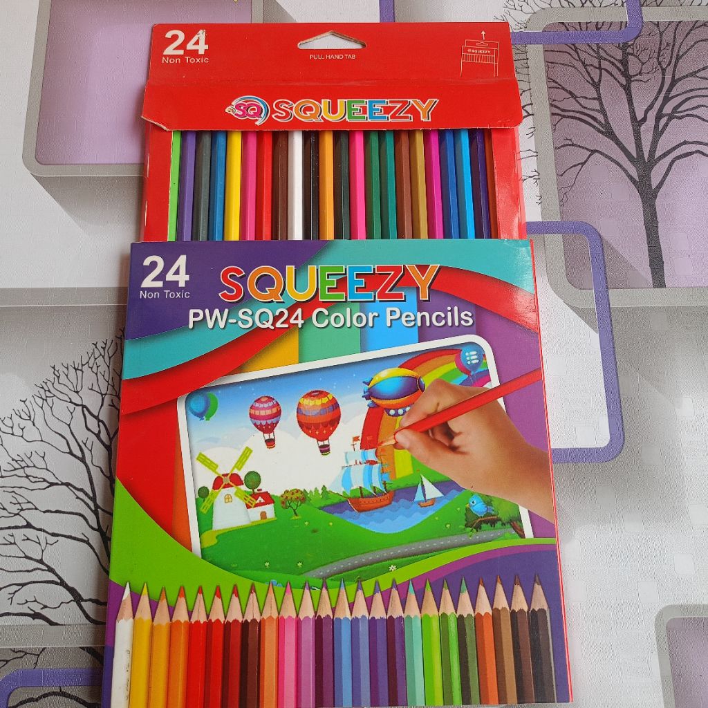 

Pensil Warna SQUEEZY 24 PW-SQ24, Isi 24 Warna