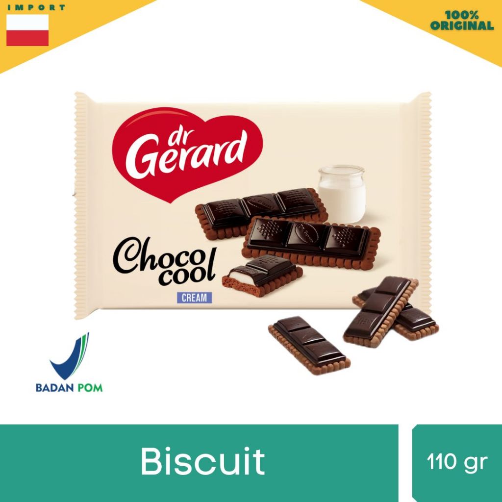 

Dr. Gerard Choco Cool Cream Chocolate Biscuit - Biskuit dengan cokelat premium