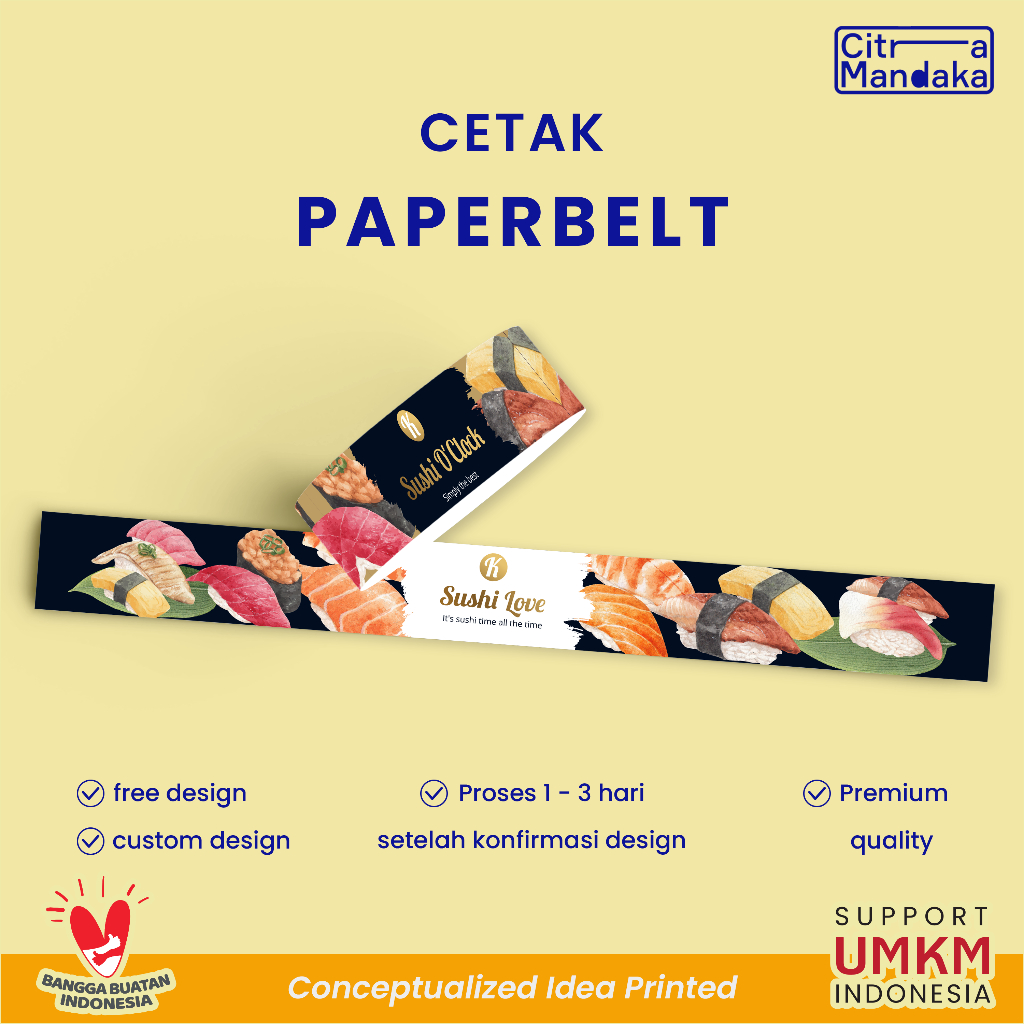 

Paper Belt Custom | Packaging Sleeve Free Design | Label Hampers | Paper Sleeve | Label Segel Box
