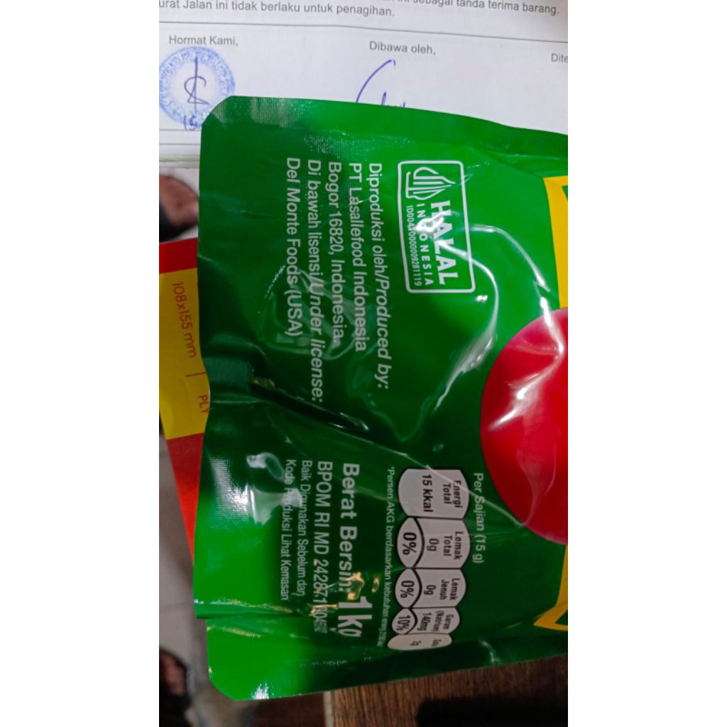 

Del monte Saos Tomat 1 kg pouch
