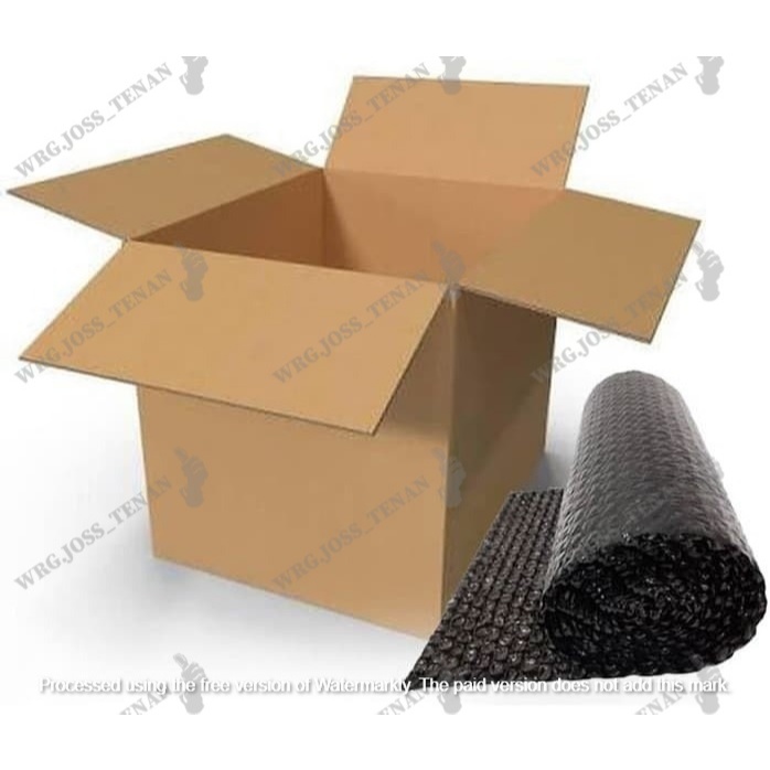 

Kemasan / Pengemasan Tambahan Untuk Safety / Plastik Bubble Wrap & Kardus / Karton Double Wall 36x36x30 cm
