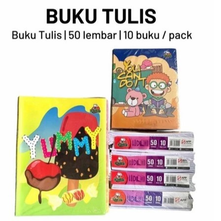 

Buku Tulis Dodo 50 lbr per pack isi 10