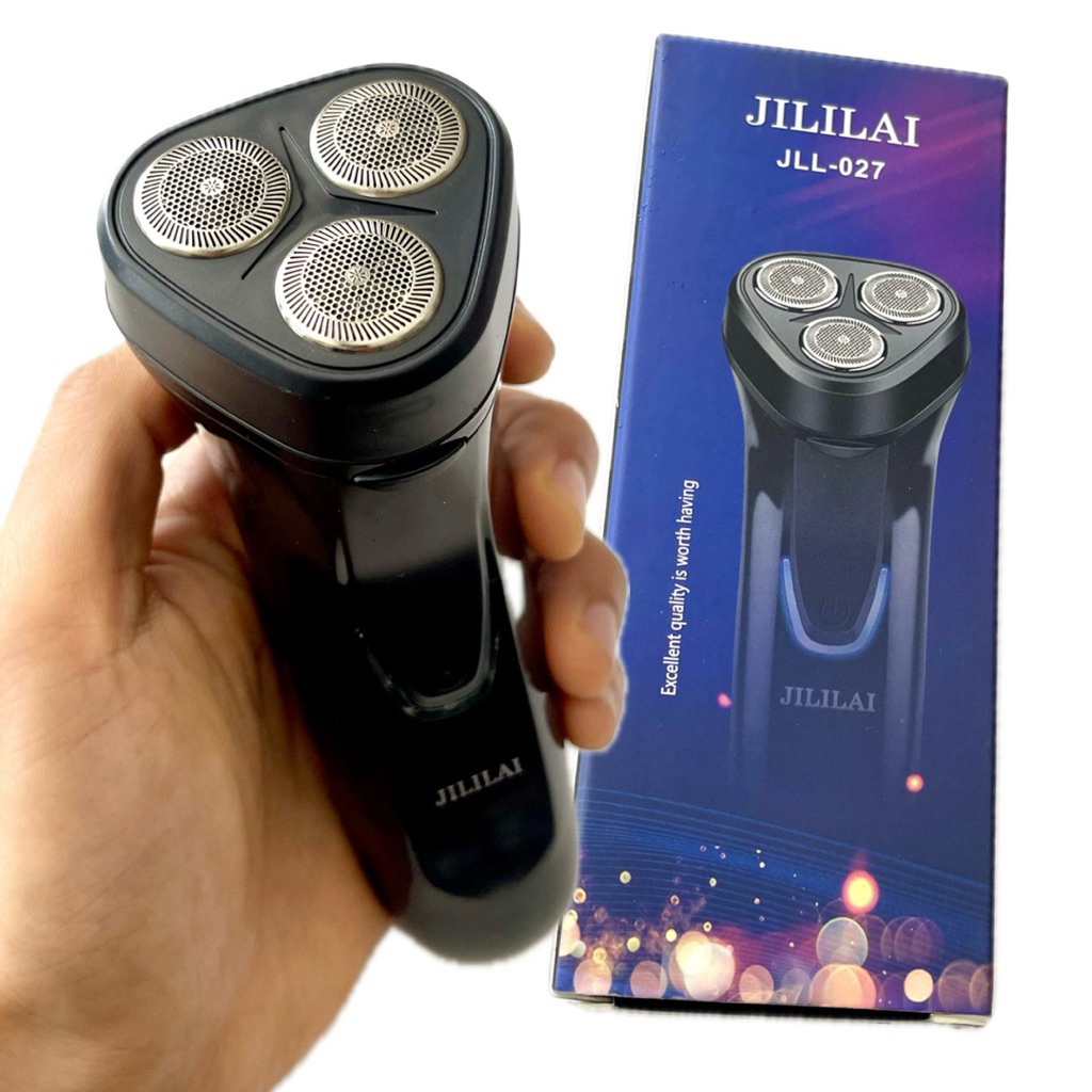 Cukur Kumis Elektrik Shaver Cas 3 Mata Pisau Jililai