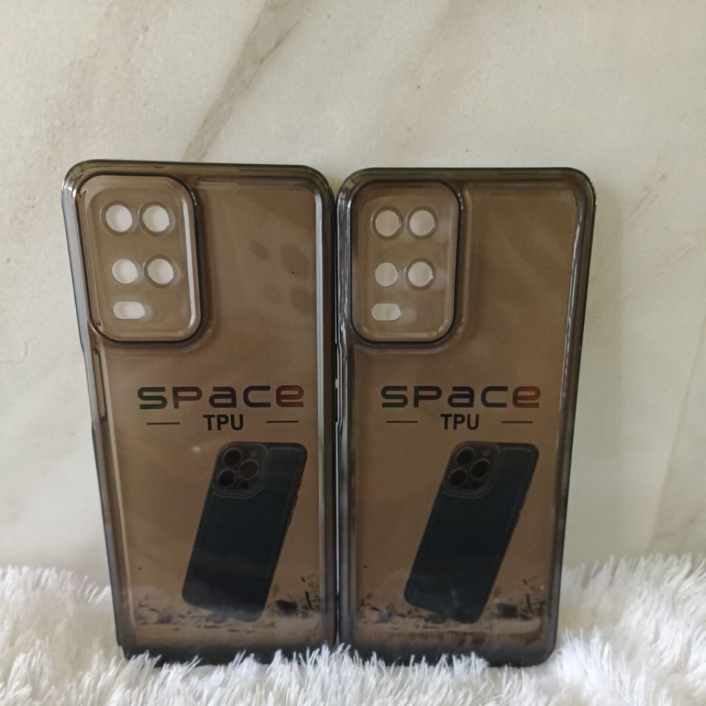 Soft Case Transparan Clear Black OPPO A54 Casing Transparan Pelindung Camera