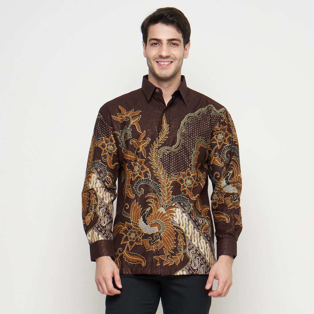 [Krisna Wahyu] Batik Pria Katun Prada Lengan Panjang