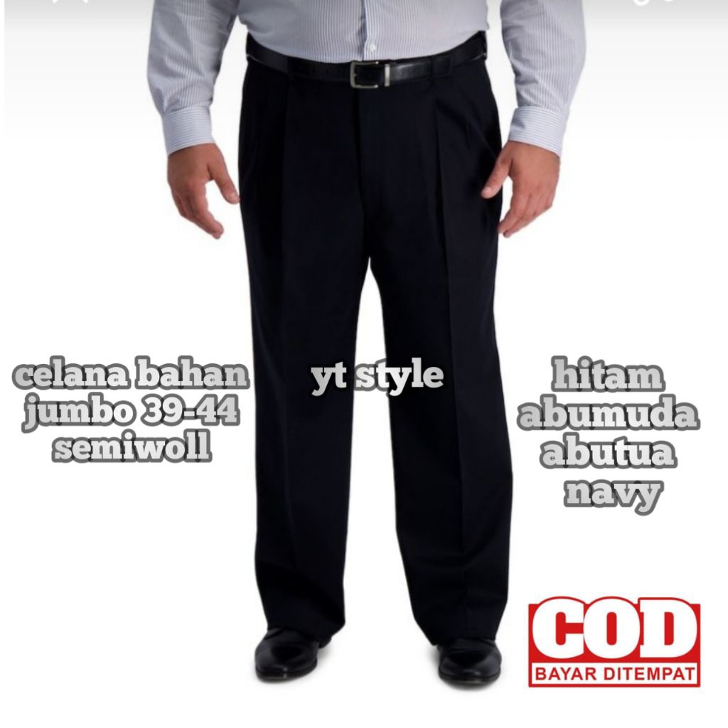 celana bahan jumbo | celana formal jumbo | celana bahan bigsize | celana formal big size | celana ba