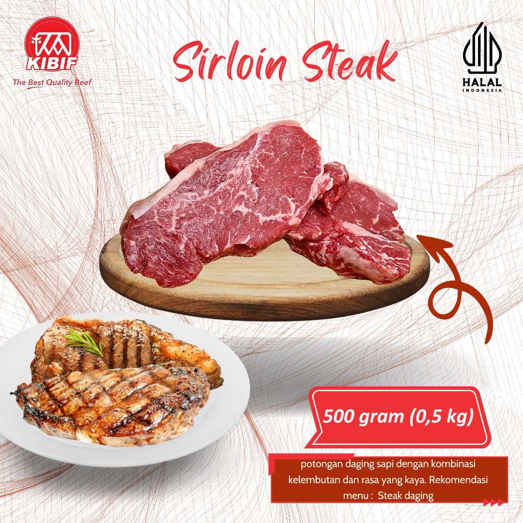 

Sirloin Steak 500gr