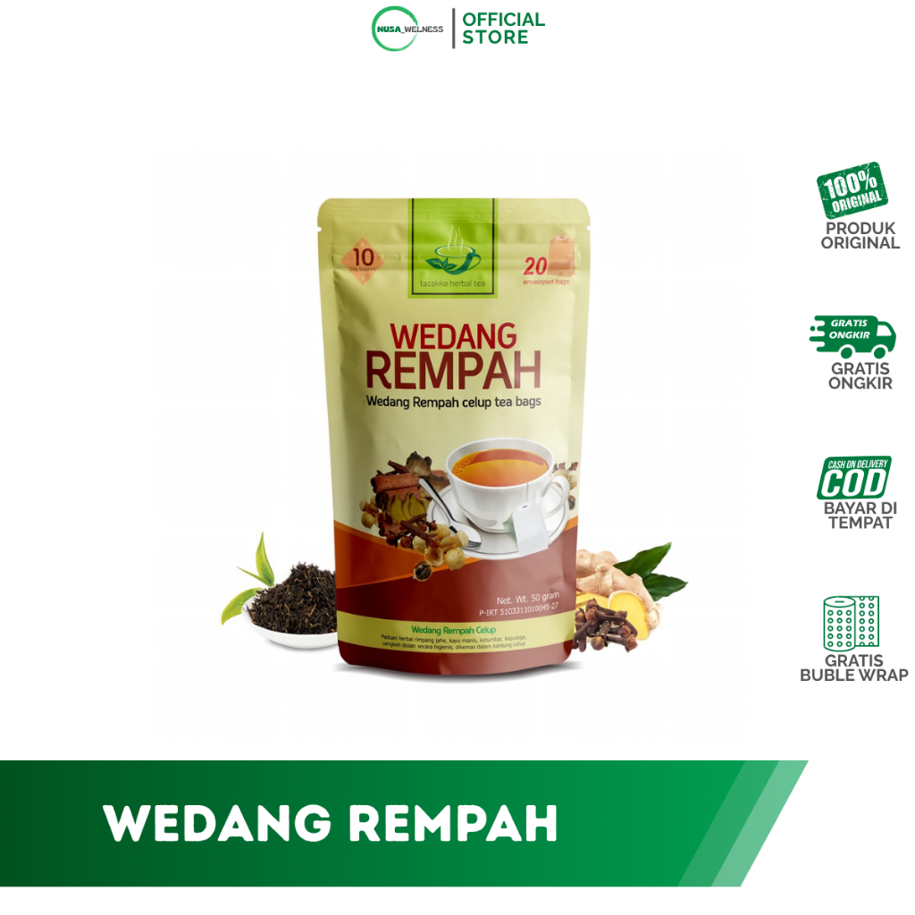 

WEDANG REMPAH CELUP TAZAKKA - resep tradisional dalam sekantong wedang
