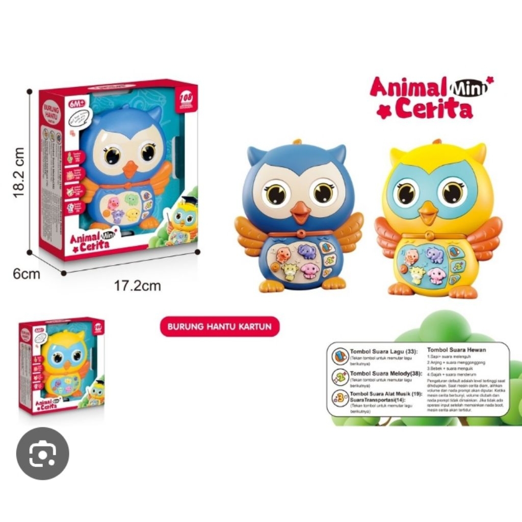 ANIMAL CERITA MINI /MAINAN BUKU CERITA ANAK ANAK