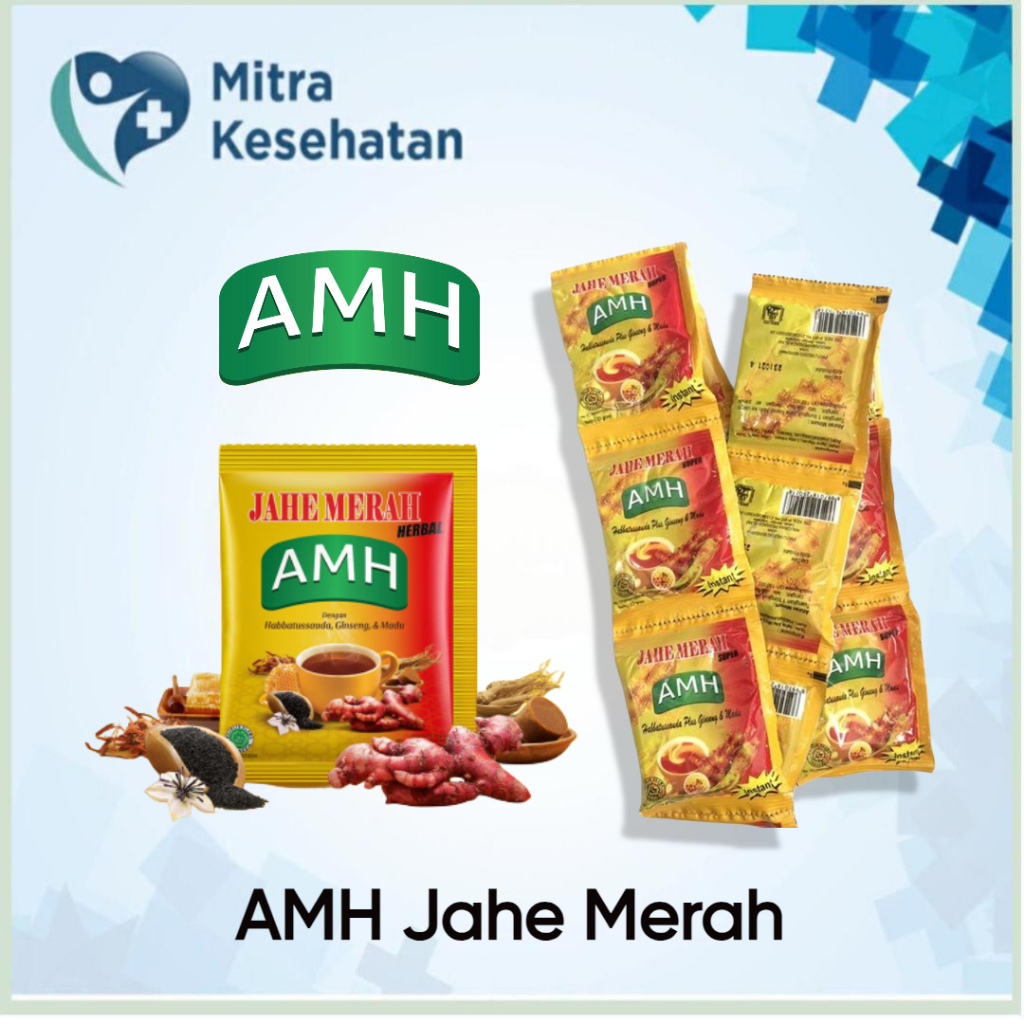 

Jahe Merah AMH 1 renceng isi 10 - Minuman Herbal Jahe Merah