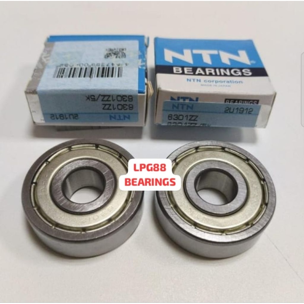 BEARING 6301 ZZ NTN TUTUP BESI 6301ZZ