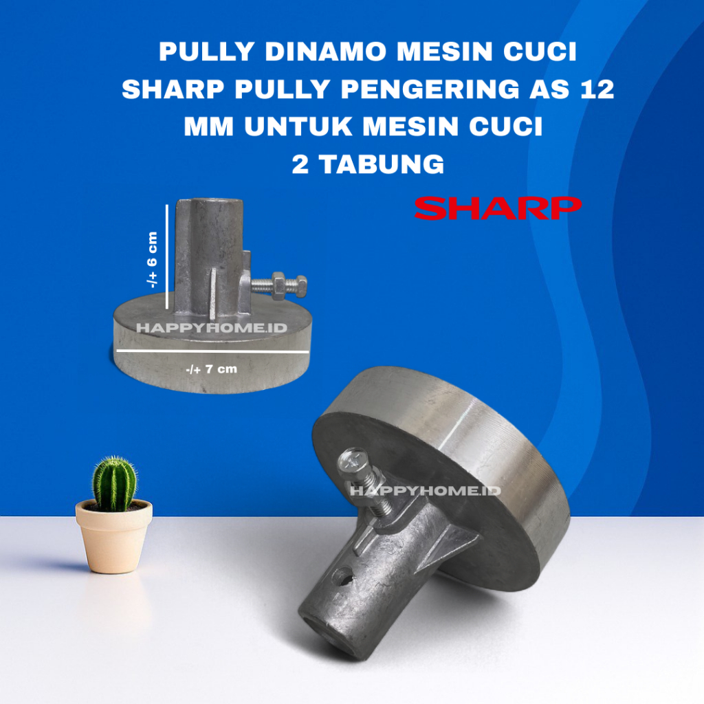 PULY DINAMO MESIN CUCI SHARP / PULI DINAMO PENGERING SHARP AS TABUNG 12MM