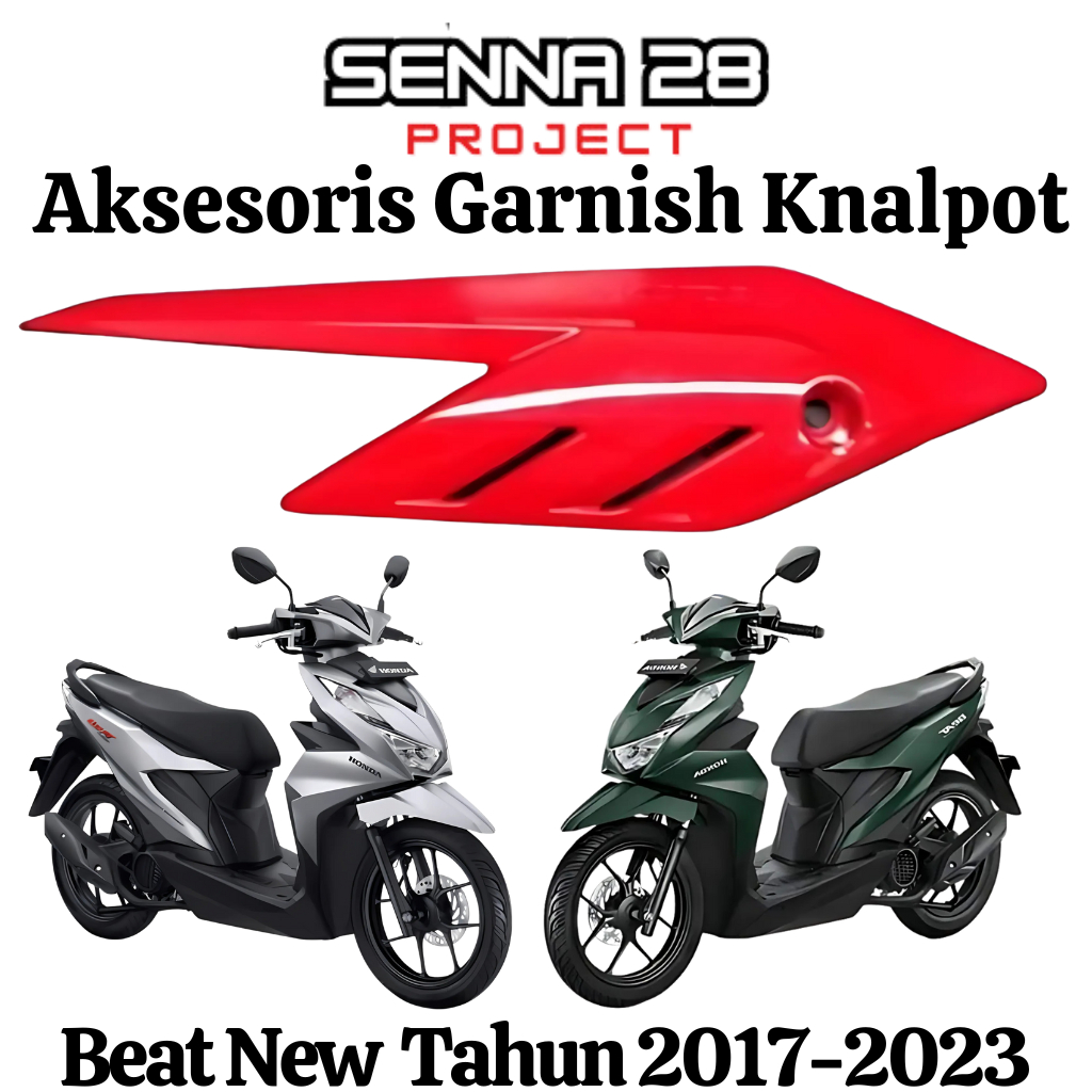 Garnish garnis cover knalpot beat esp new eco beat street 2017-2019