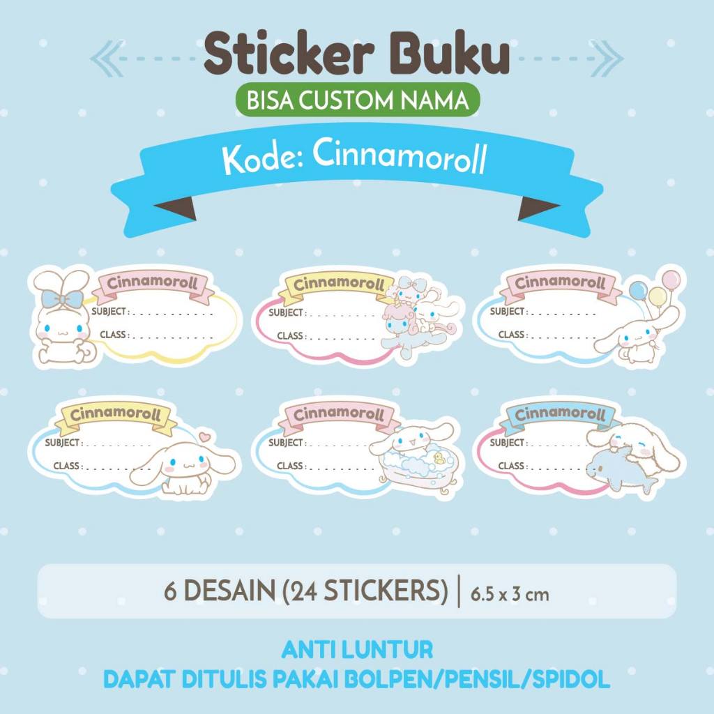 

STIKER BUKU PELAJARAN STIKER NAMA BUKU - SBP024