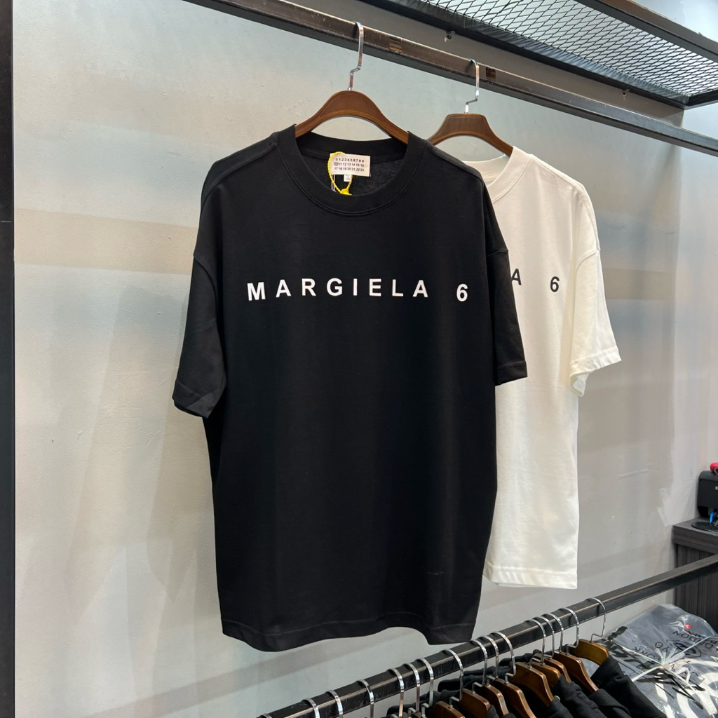 Kaos Pria MM MM6 Logo Print Tshirt PM