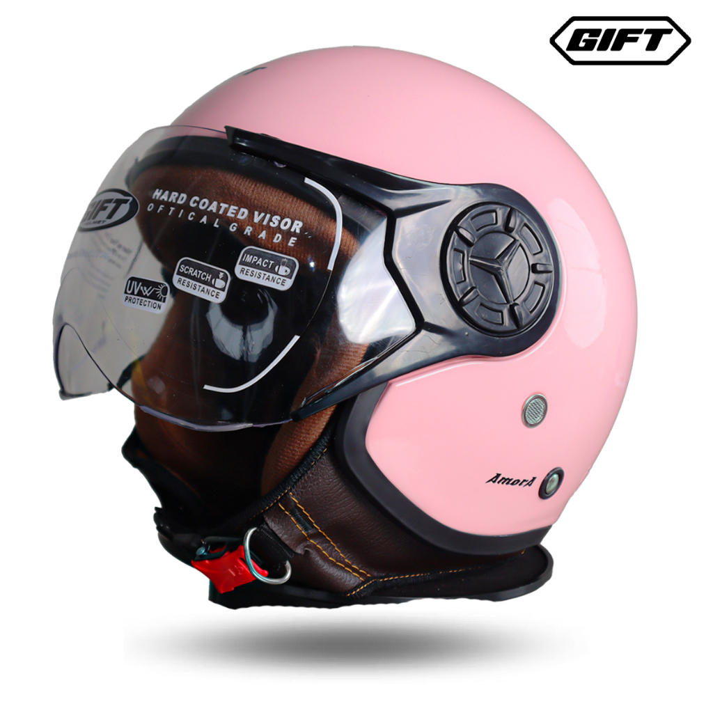 Helm Bogo Hijab Premium GIFT AMORA Half Face Wanita Hijab/helm wanita dewasa/helm hijab/helm murah